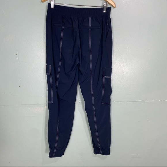 Athleta Chelsea Utility Jogger Blue Contrast Stitching Sz 4 530630 Cargo‎ - Picture 5 of 8
